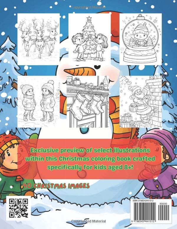 Christmas Coloring Fun Back Cover