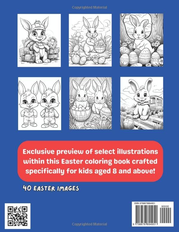 Easter Coloring Book Back Cover